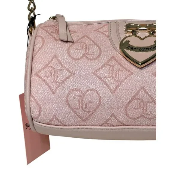 Juicy Couture Precious‎ Moments Roll Shoulder Bag Crossbody Pink Clay NEW - Picture 4 of 9